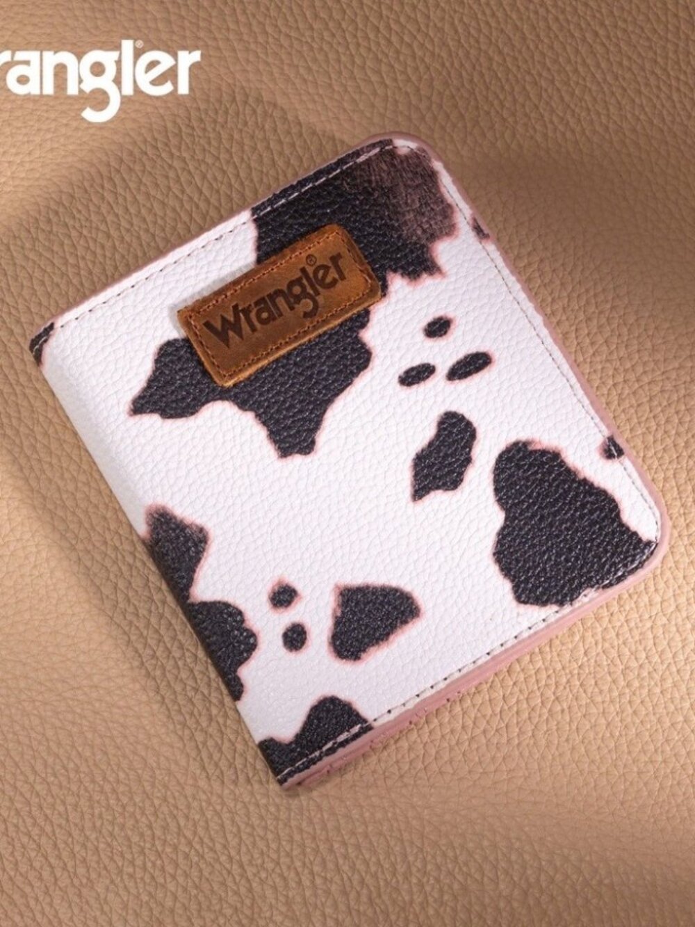 Wrangler Pink Cow Bi-Fold Wallet NWT